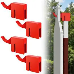 T Post Target Hanger, Heavy Duty Metal T Post Target Hook Built to Fit on Standard AR500 Steel Targets, T Post Metal Plates and Gongs Shooting Targets, Easy Assembly T Post Target Hanger, Heavy Duty Metal T Post Target Hook Built to Fit on Standard AR500 Steel Targets, T Post Metal Plates and Gongs Shooting Targets, Easy Assembly