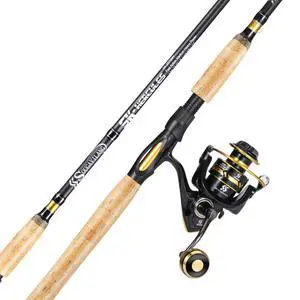 7 Fishing Rod and Reel Spinning Combo, 2 Piece Fishing Rod, Size 4000 Reel, Right/Left Handle Position, Suitable for Inshore Fishing 7 Fishing Rod and Reel Spinning Combo, 2 Piece Fishing Rod, Size 4000 Reel, Right/Left Handle Position, Suitable for Inshore Fishing