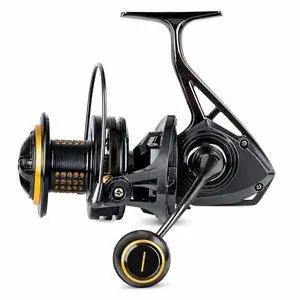 Saltwater Spinning Reel 14000, 44Lbs Max Drag Surf Fishing Reel with Screw-in Handle, Slow Oscillation System for Bass Catfish Inshore Offshore Saltwater Freshwater Saltwater Spinning Reel 14000, 44Lbs Max Drag Surf Fishing Reel with Screw-in Handle, Slow Oscillation System for Bass Catfish Inshore Offshore Saltwater Freshwater