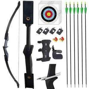 Recurve Bow and Arrow Set for Adults & Youth 20 30 40lb, Takedown Archery Kit for Beginners Right & Left Handed Outdoor Target Practice & Training Recurve Bow and Arrow Set for Adults & Youth 20 30 40lb, Takedown Archery Kit for Beginners Right & Left Handed Outdoor Target Practice & Training