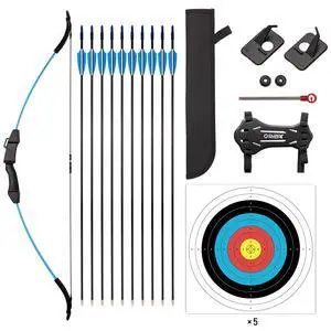 Bow and Arrow Set for Kids, Archery Beginner Gift with 10 Arrows | with 10 Arrows, 5 Target Face, Ideal for Kids, Youths, Teens, Perfect for Left & Right Handers Bow and Arrow Set for Kids, Archery Beginner Gift with 10 Arrows | with 10 Arrows, 5 Target Face, Ideal for Kids, Youths, Teens, Perfect for Left & Right Handers