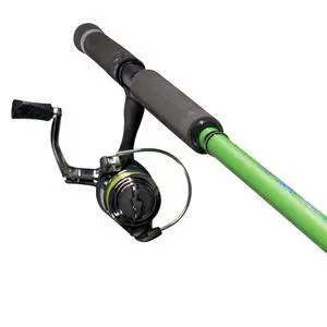 Crappie Thunder Spinning Reel and Fishing Rod Combo, 2-Piece IM6 Graphite Blank, Size 75 Reel, Right or Left-Hand Retrieve Crappie Thunder Spinning Reel and Fishing Rod Combo, 2-Piece IM6 Graphite Blank, Size 75 Reel, Right or Left-Hand Retrieve