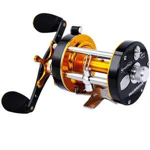 Fishing Reels Round Baitcasting Reel - Conventional Reel - Reinforced Metal Body and Supreme Star Drag Fishing Reels Round Baitcasting Reel - Conventional Reel - Reinforced Metal Body and Supreme Star Drag