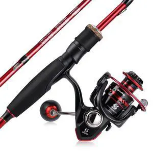 Fishing Rod and Reel Combo, Stainless Steel Guides Fishing Pole with Spinning Reel Combo for Saltwater and Freshwater Fishing Rod and Reel Combo, Stainless Steel Guides Fishing Pole with Spinning Reel Combo for Saltwater and Freshwater