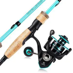 Fishing Rod and Reel Combo, Stainless Steel Guides Fishing Pole with Spinning Reel Combo for Saltwater and Freshwater Fishing Rod and Reel Combo, Stainless Steel Guides Fishing Pole with Spinning Reel Combo for Saltwater and Freshwater