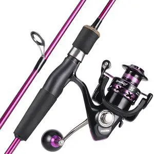Fishing Rod and Reel Combo, Stainless Steel Guides Fishing Pole with Spinning Reel Combo for Saltwater and Freshwater Fishing Rod and Reel Combo, Stainless Steel Guides Fishing Pole with Spinning Reel Combo for Saltwater and Freshwater
