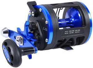 Trolling Reel & Conventional Fishing Reel - Saltwater Level Wind Reel with Smooth Drag, Heavy Duty Boat & Ocean Fishing Reel for Sea Bass, Grouper, Salmon Trolling Reel & Conventional Fishing Reel - Saltwater Level Wind Reel with Smooth Drag, Heavy Duty Boat & Ocean Fishing Reel for Sea Bass, Grouper, Salmon