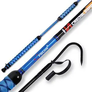 Fishing Gaff Portable Fish Gaff with Stainless Steel Fishing Hook,Non-Slip Grip Handle and Fiberglass Shaft for Saltwater Offshore 3'/5'/6'/6'6" Fishing Gaff Portable Fish Gaff with Stainless Steel Fishing Hook,Non-Slip Grip Handle and Fiberglass Shaft for Saltwater Offshore 3'/5'/6'/6'6"