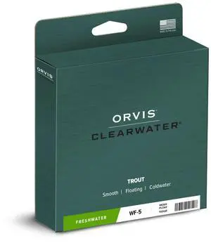 Clearwater Fly Line for Beginner & All-Around Fly Fishing | Smooth, Durable 3-9 Wt Fly Line, Front Welded Loop, 90' Weight-Forward Taper, Cool to Moderate Water Clearwater Fly Line for Beginner & All-Around Fly Fishing | Smooth, Durable 3-9 Wt Fly Line, Front Welded Loop, 90' Weight-Forward Taper, Cool to Moderate Water