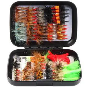 Fly Fishing Flies 125pcs Lures Bait Trout Bass Dry Nymphs Wooly Bugger Tenkara Assortment Kit for Trout Fish Gifts Men Fly Fishing Flies 125pcs Lures Bait Trout Bass Dry Nymphs Wooly Bugger Tenkara Assortment Kit for Trout Fish Gifts Men
