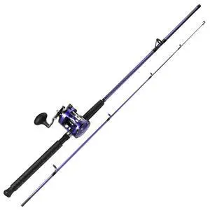 Trolling Fishing Rod Reel Combo - Heavy Duty Inshore/Catfish Rod with 4000 Size Reel, 2-Piece Saltwater Combo for Big Game Fish- 7'0" Trolling Fishing Rod Reel Combo - Heavy Duty Inshore/Catfish Rod with 4000 Size Reel, 2-Piece Saltwater Combo for Big Game Fish- 7'0"