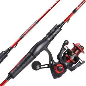 Fishing Rod and Reel Combo, IM7 Graphite 2 Pc Blank Baitcasting Combo, Spinning Rod with SuperPolymer Handle Fishing Rod and Reel Combo, IM7 Graphite 2 Pc Blank Baitcasting Combo, Spinning Rod with SuperPolymer Handle
