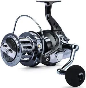 Spinning Reels 10000 Series Surf Fishing Reels,10+1 Stainless BB Ultra Smooth Powerful with CNC Aluminum Spool Fishing Reels for Saltwater Freshwater Spinning Reels 10000 Series Surf Fishing Reels,10+1 Stainless BB Ultra Smooth Powerful with CNC Aluminum Spool Fishing Reels for Saltwater Freshwater
