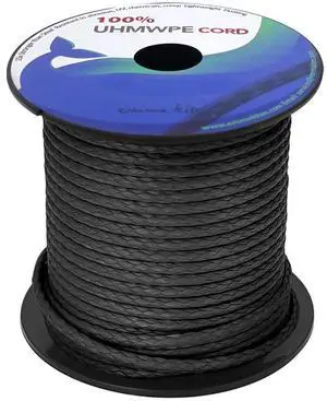 100% UHMWPE Braided Cord 7/64~3/16"(Dia.) Heavy Duty Abrasion Resist. Low Stretch Utility Cord for Kites Surfing Whoopie Rigging Spearfishing Kayak Survival Repair, 1600~5500Lbs Spool 100% UHMWPE Braided Cord 7/64~3/16"(Dia.) Heavy Duty Abrasion Resist. Low Stretch Utility Cord for Kites Surfing Whoopie Rigging Spearfishing Kayak Survival Repair, 1600~5500Lbs Spool