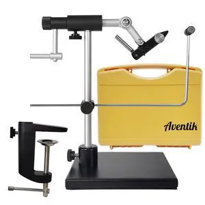 TrueGrip Fly Tying Vise with 360° Rotary Function Smooth Ball Bearing System, Adjustable Tension, Durable Hook Jaws (Fits 26 to 4/0) TrueGrip Fly Tying Vise with 360° Rotary Function Smooth Ball Bearing System, Adjustable Tension, Durable Hook Jaws (Fits 26 to 4/0)