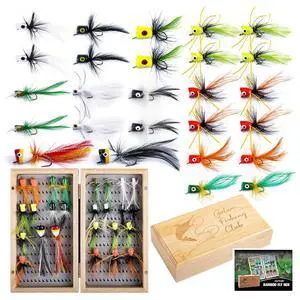 Fly Fishing Poppers Lures, Topwater Popper Flies Bugs Lure, Fly Fish Poppers Fishing Lures Kit, Dry Flies for Panfish Bluegill Crappie Sunfish Bass Trout Salmon Fly Fishing Poppers Lures, Topwater Popper Flies Bugs Lure, Fly Fish Poppers Fishing Lures Kit, Dry Flies for Panfish Bluegill Crappie Sunfish Bass Trout Salmon
