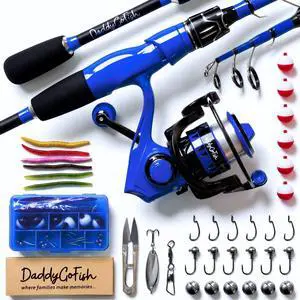 Spinning Fishing Rod and Reel Combo Set with Tackle Box | Kids Fishing Pole | Carbon Fiber Telescopic Fishing Rod Kit | Spinning Reel for Travel Saltwater Freshwater Fishing Gear Kit Spinning Fishing Rod and Reel Combo Set with Tackle Box | Kids Fishing Pole | Carbon Fiber Telescopic Fishing Rod Kit | Spinning Reel for Travel Saltwater Freshwater Fishing Gear Kit