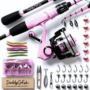 Spinning Fishing Rod and Reel Combo Set with Tackle Box | Kids Fishing Pole | Carbon Fiber Telescopic Fishing Rod Kit | Spinning Reel for Travel Saltwater Freshwater Fishing Gear Kit Spinning Fishing Rod and Reel Combo Set with Tackle Box | Kids Fishing Pole | Carbon Fiber Telescopic Fishing Rod Kit | Spinning Reel for Travel Saltwater Freshwater Fishing Gear Kit