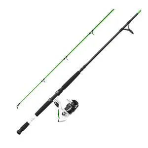 Bite Alert Spinning Reel and 2-Piece Fishing Rod Combo Bite Alert Spinning Reel and 2-Piece Fishing Rod Combo