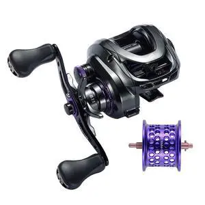 GKA200 Baitcasting Fishing Reel - 7.1:1/8.1:1 High-Speed Gear Ratio, 20LB Carbon Drag, 30Levels Magnet Braking System, Low Profile Design with Dual spools for Freshwater/Saltwater Fishing GKA200 Baitcasting Fishing Reel - 7.1:1/8.1:1 High-Speed Gear Ratio, 20LB Carbon Drag, 30Levels Magnet Braking System, Low Profile Design with Dual spools for Freshwater/Saltwater Fishing