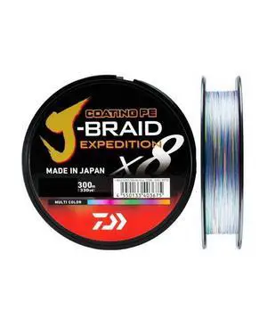 J-Braid Expedition X8E, 300m, Multi-Color, Braided Fishing Line J-Braid Expedition X8E, 300m, Multi-Color, Braided Fishing Line