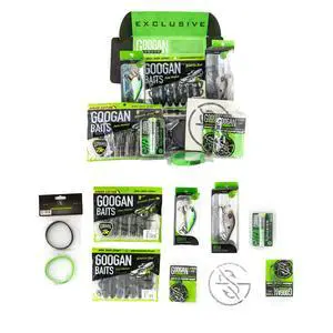 Googan Squad Mondo Kit Bass Fishing Lure Sets for Largemouth & Smallmouth Bass Includes Premium Tackle & Mystery Box Essentials Googan Squad Mondo Kit Bass Fishing Lure Sets for Largemouth & Smallmouth Bass Includes Premium Tackle & Mystery Box Essentials