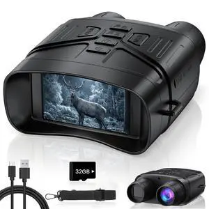 Night Vision Goggles for Adults, 4K Night Vision Binoculars with 5000mAh Rechargeable Battery and 32GB TF Card for Hunting, Wildlife Observation and Security Night Vision Goggles for Adults, 4K Night Vision Binoculars with 5000mAh Rechargeable Battery and 32GB TF Card for Hunting, Wildlife Observation and Security
