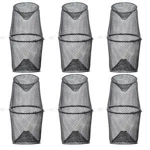Crawfish Trap Crawdads Crayfish Trap Torpedo Heavy Duty Bait Steel Mesh Wire Black with Clip Two-Piece Durable (6 Pack) Crawfish Trap Crawdads Crayfish Trap Torpedo Heavy Duty Bait Steel Mesh Wire Black with Clip Two-Piece Durable (6 Pack)
