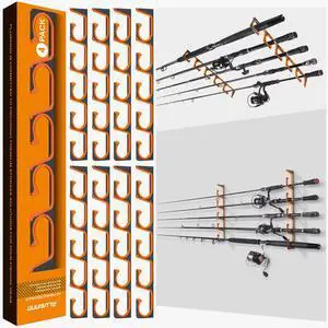 H5 Horizontal Fishing Rod/Pole Holders for Garage, Wall Ceiling Mounted Fishing Rod Holder, Aviation Aluminum Fishing rod rack Holds up to 5/10/20 Rod or Combos Fishing Gear and Gifts for Men H5 Horizontal Fishing Rod/Pole Holders for Garage, Wall Ceiling Mounted Fishing Rod Holder, Aviation Aluminum Fishing rod rack Holds up to 5/10/20 Rod or Combos Fishing Gear and Gifts for Men