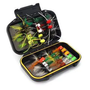 Fly Fishing Flies Assortment Kit Dry Wet Nyphms Tenkara Popper Streamer Woolly Bugger for Trout Bass Salmon Steelhead with Fly Box Fly Fishing Flies Assortment Kit Dry Wet Nyphms Tenkara Popper Streamer Woolly Bugger for Trout Bass Salmon Steelhead with Fly Box