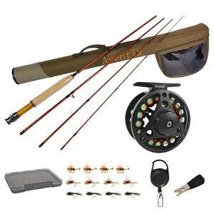 Aventik Extreme Fly Fishing Combo Kit 0/1/2/3/4/5/6 Weight Starter Fly Fishing Rod and Reel Kit Outfit with One Travel Case Aventik Extreme Fly Fishing Combo Kit 0/1/2/3/4/5/6 Weight Starter Fly Fishing Rod and Reel Kit Outfit with One Travel Case