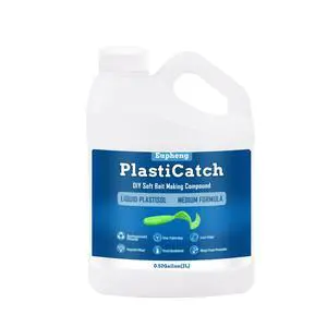 PlastiCatch Series Plastisol Fishing Lure Making Plastic Rubber, Crystal Clear, Low Odor, Non Yellowing Medium Formula for DIY Fishing Lures PlastiCatch Series Plastisol Fishing Lure Making Plastic Rubber, Crystal Clear, Low Odor, Non Yellowing Medium Formula for DIY Fishing Lures