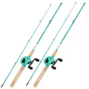 Fishing Rod and Reel Combo, 2-Piece 5-Foot 6-Inch Graphite & Fiberglass Rod, Durable and Strong, Quickset Anti-Reverse Fishing Reel (1Pack/2Pack) Fishing Rod and Reel Combo, 2-Piece 5-Foot 6-Inch Graphite & Fiberglass Rod, Durable and Strong, Quickset Anti-Reverse Fishing Reel (1Pack/2Pack)