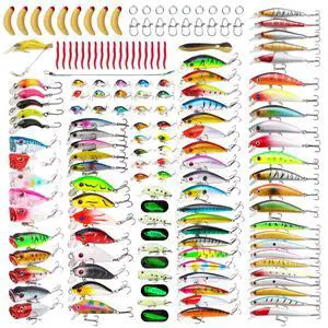 Fishing Artificial Lures Kit Mixed Including Front Diving Fin Minnow Surface Popper Crank Baits Pencil VIB with Hook and Soft Lures Accessories for Saltwater Freshwater Trout Bass Tackle Gift Set Fishing Artificial Lures Kit Mixed Including Front Diving Fin Minnow Surface Popper Crank Baits Pencil VIB with Hook and Soft Lures Accessories for Saltwater Freshwater Trout Bass Tackle Gift Set