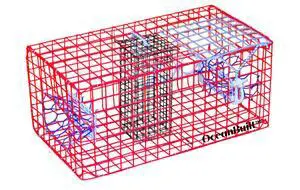 Florida Medium Blue Crab Trap 24 x 14 x 11 Crab Pot for Recreational Crabbing Two-Throat Entry Fishing Trap PVC Coated Wire Saltwater Crab Trap Florida Medium Blue Crab Trap 24 x 14 x 11 Crab Pot for Recreational Crabbing Two-Throat Entry Fishing Trap PVC Coated Wire Saltwater Crab Trap