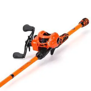 Baitcaster Combo, IM7 Graphite 2Pc Blank Rods,M/MH Power,EVA Handle & Stainless Steel Guides7.1:1 Gear Ratio, 18LB Drag for Bass, Walleye, Pike Baitcaster Combo, IM7 Graphite 2Pc Blank Rods,M/MH Power,EVA Handle & Stainless Steel Guides7.1:1 Gear Ratio, 18LB Drag for Bass, Walleye, Pike