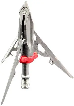G5 Megameat 3-Blade Expandable Broadheads | 3-Pack | 100/125 Grains | Razor Sharp 2" Cutting Diameter Mechanical Blades | Screw in | Crossbow Compatible | 1 BMP Practice Tip Included G5 Megameat 3-Blade Expandable Broadheads | 3-Pack | 100/125 Grains | Razor Sharp 2" Cutting Diameter Mechanical Blades | Screw in | Crossbow Compatible | 1 BMP Practice Tip Included