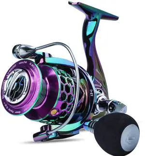 Colorful Fishing Reel 13 +1 BB Light Weight Ultra Smooth Powerful Spinning Reels, with CNC Line Management Graphite Frame, for Freshwater Colorful Fishing Reel 13 +1 BB Light Weight Ultra Smooth Powerful Spinning Reels, with CNC Line Management Graphite Frame, for Freshwater