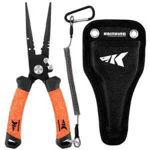 Speed Demon Pro Fishing Pliers, 420 Stainless Steel, Fishing Tools, Saltwater Resistant Fishing Gear, Tungsten Carbide Cutters, Corrosion Resistant Coating, SuperPolymer Grip Handles Speed Demon Pro Fishing Pliers, 420 Stainless Steel, Fishing Tools, Saltwater Resistant Fishing Gear, Tungsten Carbide Cutters, Corrosion Resistant Coating, SuperPolymer Grip Handles