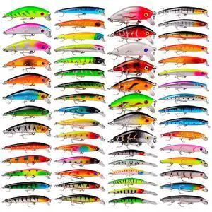 Bass Fishing Lures Kit Set Topwater Hard Baits Minnow Crankbait Pencil VIB Swimbait for Bass Pike Fit Saltwater and Freshwater Bass Fishing Lures Kit Set Topwater Hard Baits Minnow Crankbait Pencil VIB Swimbait for Bass Pike Fit Saltwater and Freshwater