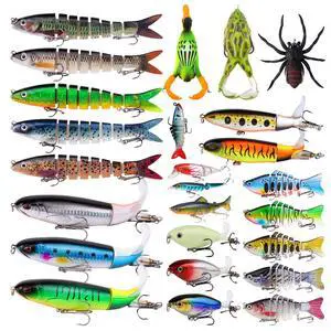 Fishing Artificial Lures Kit Mixed Including Front Diving Fin Minnow Surface Popper Crank Baits Pencil VIB with Hook and Soft Lures Accessories for Saltwater Freshwater Trout Bass Tackle Gift Set Fishing Artificial Lures Kit Mixed Including Front Diving Fin Minnow Surface Popper Crank Baits Pencil VIB with Hook and Soft Lures Accessories for Saltwater Freshwater Trout Bass Tackle Gift Set