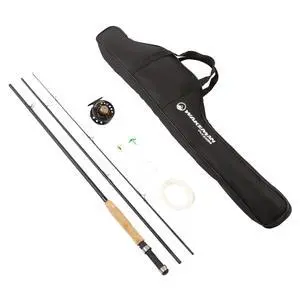 Outdoors Fly Fishing Rod & Reel Combo Starter Kit with Case and Accessories Outdoors Fly Fishing Rod & Reel Combo Starter Kit with Case and Accessories