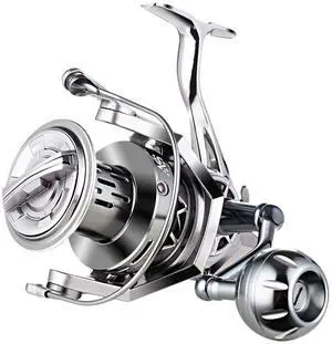 Spinning Reel, 8000/10000/12000 Aluminum Frame Surf Fishing Reels, Carbon Fiber 55LB Power Drag, Heavy Long Casting Inshore Saltwater & Offshore Saltwater Freshwater Fish Reel Spinning Reel, 8000/10000/12000 Aluminum Frame Surf Fishing Reels, Carbon Fiber 55LB Power Drag, Heavy Long Casting Inshore Saltwater & Offshore Saltwater Freshwater Fish Reel