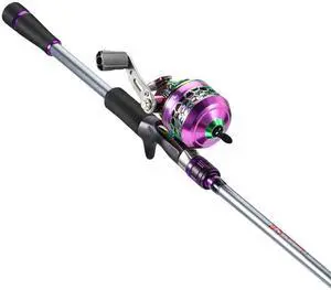 Fishing Reel Rod Combo, Two Pieces Colorful Poratble Light Weight Casting Rod with Spincast Fishing Reel for Freshwater Fishing Reel Rod Combo, Two Pieces Colorful Poratble Light Weight Casting Rod with Spincast Fishing Reel for Freshwater