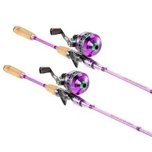 Souagyilang Spincast Fishing Rod Reel Combo,2 Pieces Medium Heavy Pole with Super Smooth Reel Trouble-Free Push-Button Bait Casting Design for Freshwater Bass Fishing Souagyilang Spincast Fishing Rod Reel Combo,2 Pieces Medium Heavy Pole with Super Smooth Reel Trouble-Free Push-Button Bait Casting Design for Freshwater Bass Fishing