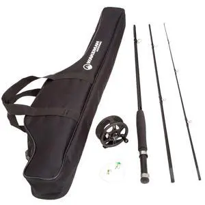 Outdoors Fly Fishing Rod & Reel Combo Starter Kit with Case and Accessories Outdoors Fly Fishing Rod & Reel Combo Starter Kit with Case and Accessories