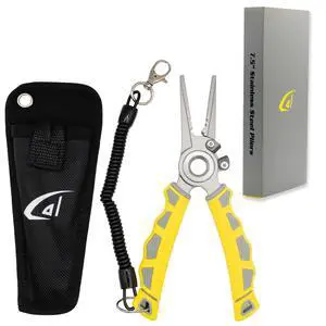 danco 7.5 Inch Fishing Pliers, 17-4 Stainless Steel, Tungsten Carbide Cutters, Saltwater Resistant Fishing Tool, Non-Slip Handles, Fresh/Saltwater Fishing Pliers danco 7.5 Inch Fishing Pliers, 17-4 Stainless Steel, Tungsten Carbide Cutters, Saltwater Resistant Fishing Tool, Non-Slip Handles, Fresh/Saltwater Fishing Pliers