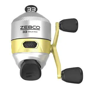 33 Gold Spincast Fishing Reel, Changeable Right or Left-Hand Retrieve, All-Metal Gears, Pre-Spooled with Cajun Fishing Line 33 Gold Spincast Fishing Reel, Changeable Right or Left-Hand Retrieve, All-Metal Gears, Pre-Spooled with Cajun Fishing Line