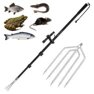 Fishing Harpoon Spear Gaff Gig, Frog Flounder Fork Hook, 4ft-8ft | Fishing Harpoon Gig, Captures Frogs and Flounders Securely, Fits Ice Fishing, Streams, And Swamps Fishing Harpoon Spear Gaff Gig, Frog Flounder Fork Hook, 4ft-8ft | Fishing Harpoon Gig, Captures Frogs and Flounders Securely, Fits Ice Fishing, Streams, And Swamps