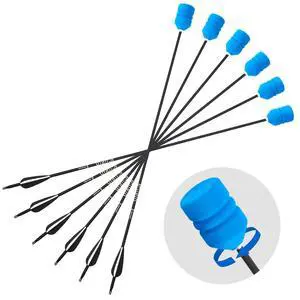 30 Inch Foam Tipped Arrows, 6/12 Pcs Removable Sponge Tip Archery LARP Practice Arrows with Archery Carbon Bow for Compound Bow, Combat Game, Training, Cs Shooting 30 Inch Foam Tipped Arrows, 6/12 Pcs Removable Sponge Tip Archery LARP Practice Arrows with Archery Carbon Bow for Compound Bow, Combat Game, Training, Cs Shooting